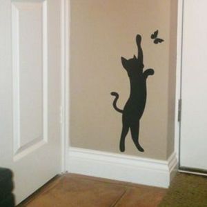6pc Cat Wall Decals Premium Vinyl Wall Art 🐾